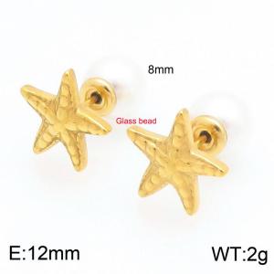 SS Gold-Plating Earring - KE122748-Z