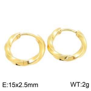 SS Gold-Plating Earring - KE122849-GC