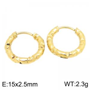 SS Gold-Plating Earring - KE122853-GC