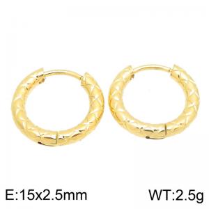 SS Gold-Plating Earring - KE122857-GC