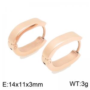 Stainless steel U-shaped earrings simple jewelry - KE122893-KFC