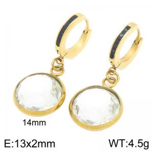 SS Gold-Plating Earring - KE123048-Z