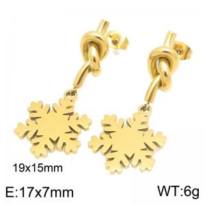 SS Gold-Plating Earring - KE123055-Z