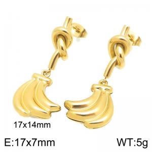SS Gold-Plating Earring - KE123065-Z