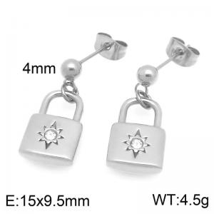 Stainless Steel Stone&Crystal Earring - KE123093-Z