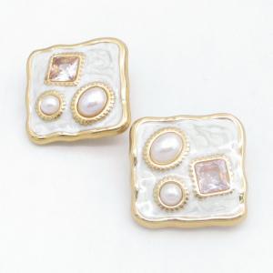 SS Gold-Plating Earring - KE123767-SP
