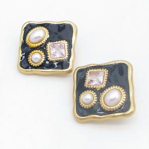 SS Gold-Plating Earring - KE123768-SP