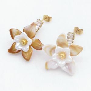 SS Gold-Plating Earring - KE123785-SP