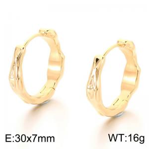 Stainless steel fashion jewelry casting earrings suitable for daily wear and holiday gift giving - KE123889-MZOZ