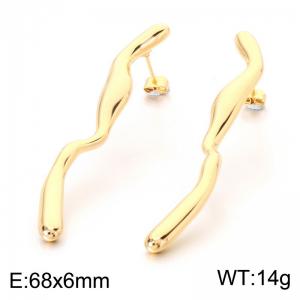 Stainless steel fashion jewelry casting earrings suitable for daily wear and holiday gift giving - KE123890-MZOZ