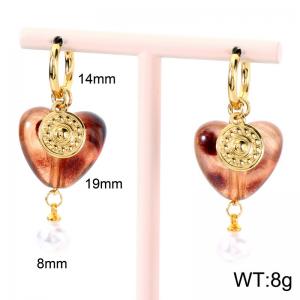 SS Gold-Plating Earring - KE124017-SP