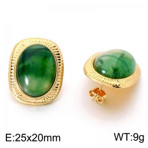 SS Gold-Plating Earring - KE124025-SP