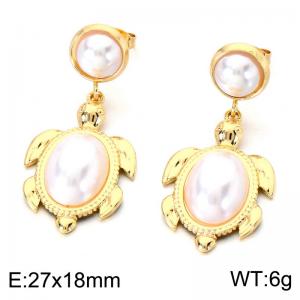 SS Gold-Plating Earring - KE124045-SP