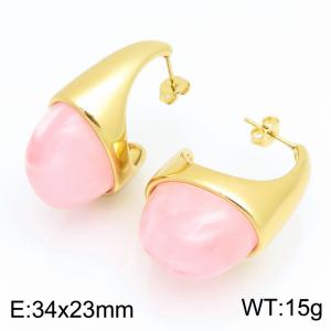 SS Gold-Plating Earring - KE134162-SP