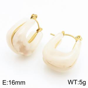 SS Gold-Plating Earring - KE134167-SP