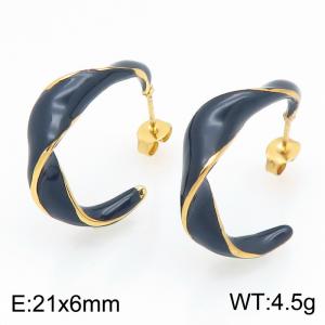 SS Gold-Plating Earring - KE134171-SP