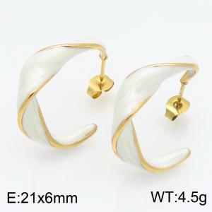 SS Gold-Plating Earring - KE134172-SP