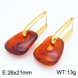 SS Gold-Plating Earring - KE134183-SP