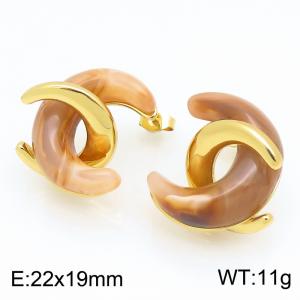 SS Gold-Plating Earring - KE134188-SP