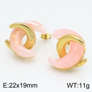 SS Gold-Plating Earring - KE134189-SP