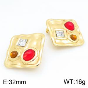 SS Gold-Plating Earring - KE134192-SP