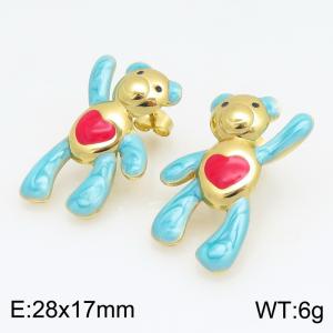 SS Gold-Plating Earring - KE134196-SP