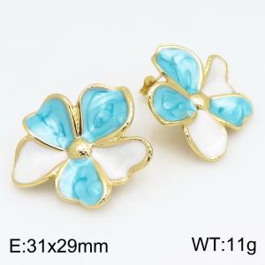 SS Gold-Plating Earring - KE134206-SP