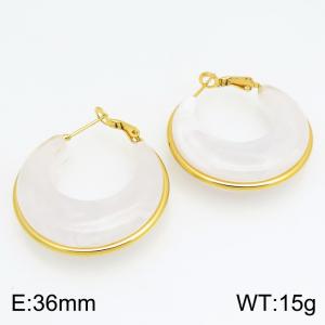 SS Gold-Plating Earring - KE134213-SP