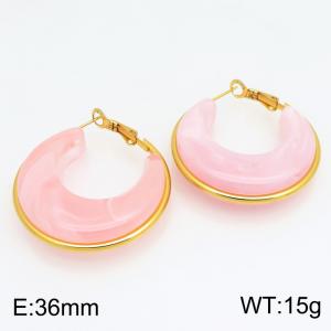 SS Gold-Plating Earring - KE134214-SP
