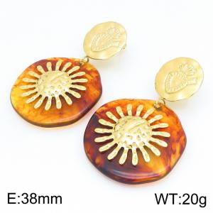 SS Gold-Plating Earring - KE134221-SP