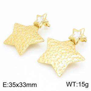 SS Gold-Plating Earring - KE134222-SP