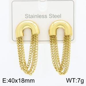 SS Gold-Plating Earring - KE134227-SP