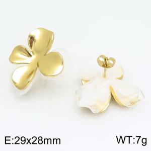 SS Gold-Plating Earring - KE134235-SP