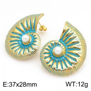 SS Gold-Plating Earring - KE134257-SP