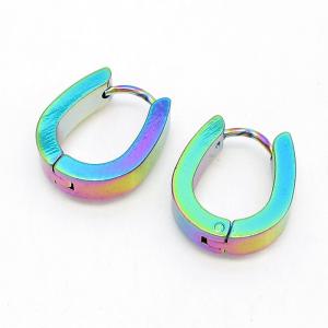 SS Colorful Plating Earring - KE134417-NJ
