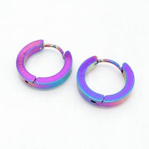 SS Colorful Plating Earring - KE134418-NJ