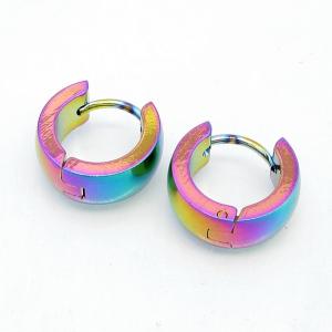 SS Colorful Plating Earring - KE134419-NJ