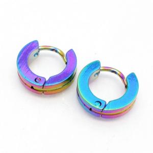SS Colorful Plating Earring - KE134422-NJ