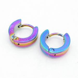SS Colorful Plating Earring - KE134426-NJ