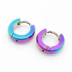 SS Colorful Plating Earring - KE134428-NJ