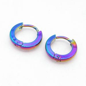 SS Colorful Plating Earring - KE134429-NJ