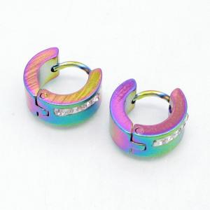 SS Colorful Plating Earring - KE134433-NJ