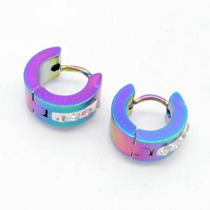 SS Colorful Plating Earring - KE134435-NJ