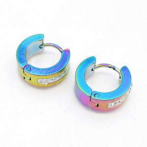 SS Colorful Plating Earring - KE134436-NJ