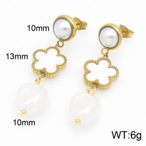 SS Gold-Plating Earring - KE134545-SS