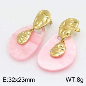 SS Gold-Plating Earring - KE134608-SP