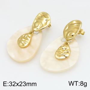 SS Gold-Plating Earring - KE134610-SP