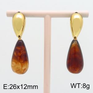 SS Gold-Plating Earring - KE134614-SP