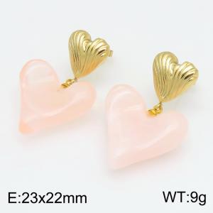SS Gold-Plating Earring - KE134622-SP