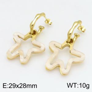 SS Gold-Plating Earring - KE134625-SP